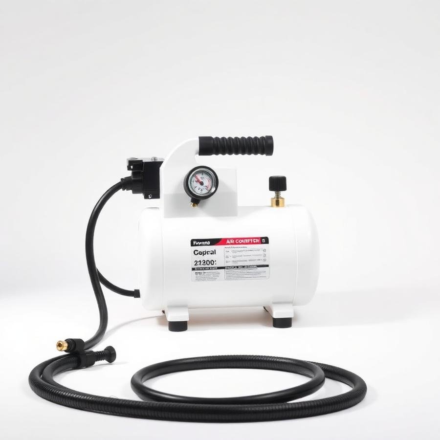 COMPRESOR ELECTRICO 12V AUTO STOP TUXING BLANCO — imagen 1
